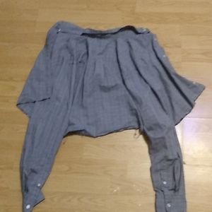 Chaps Medium dress shirt. Ripped (or cropped) At the bottom.